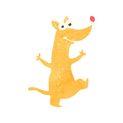 retro cartoon dog