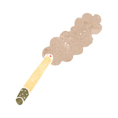 retro cartoon smoking cigarette