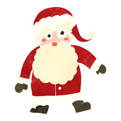 retro cartoon santa claus