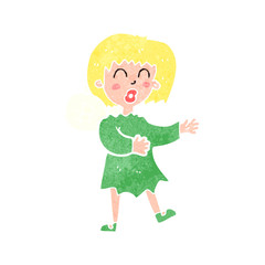 retro cartoon fairy