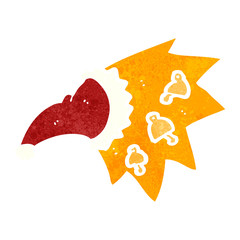 retro cartoon magic christmas hat