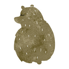 retro cartoon bear