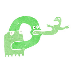 retro cartoon ghost