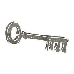 retro cartoon key