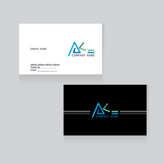 company logo with business card vector illustration 