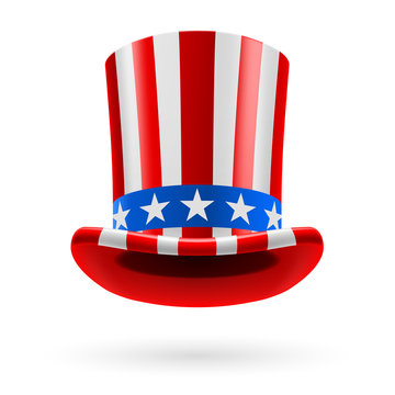 Top hat made of US flag