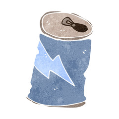 retro cartoon soda can