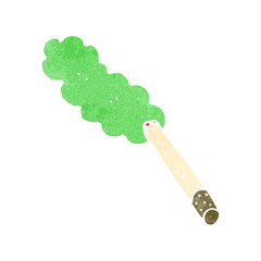 retro cartoon cigarette
