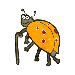 retro cartoon beetle