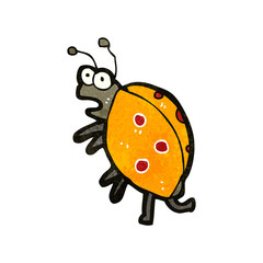 retro cartoon beetle