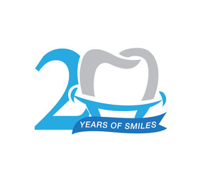 anniversary tooth logo 20