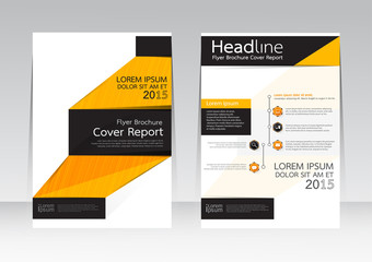 Abstract design vector template for brochure flyer in A4 size