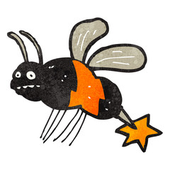 retro cartoon hornet