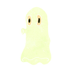 retro cartoon ghost