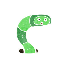 retro cartoon snake