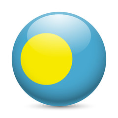Round glossy icon of Palau