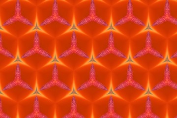 Панно из красных узоров. 2
