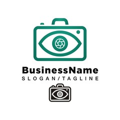 Camera vector logo icon