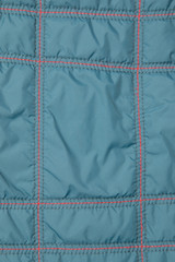 blue material with red seam