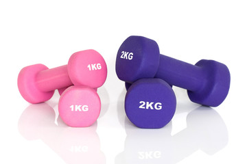 2 pairs of fitness dumbbells