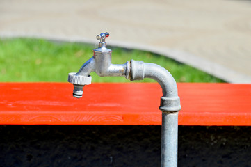 Gartenwasserhahn mit Schlauchverbindung