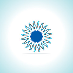 creative sun summer concept vector illustration