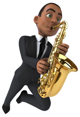 Fototapeta premium Fun business man