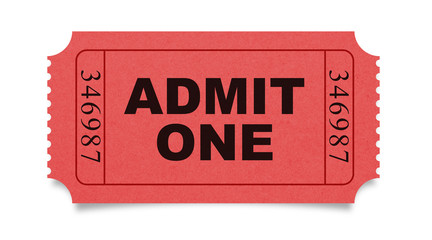 Admit one ticket - obrazy, fototapety, plakaty