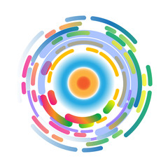 abstract background color wheel