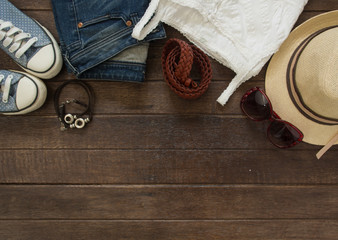 Outfit of casual woman.