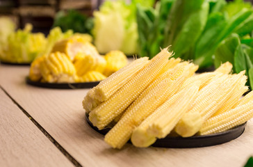 corn and vegetable