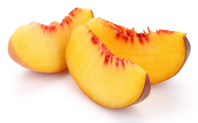 Fototapeta na wymiar sliced peach