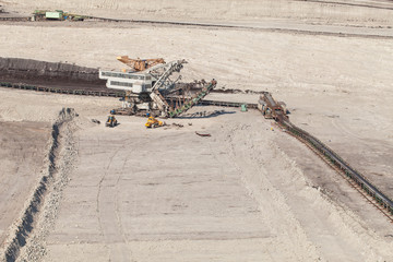 aerial view of coal mine