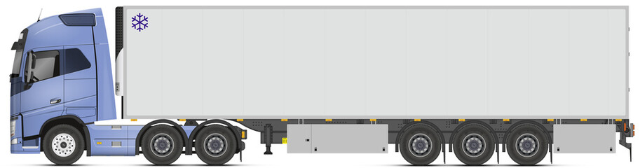Camion 3 essieu + remorque frigorifique V3 © Norman75