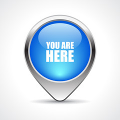 Map marker, your are here