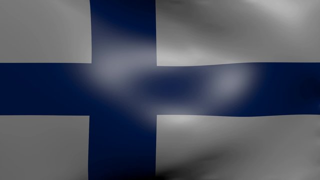filand strong wind flag