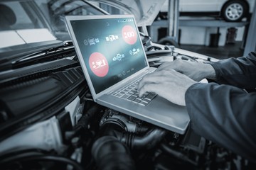Composite image of engineering interface