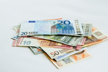 euro banknotes