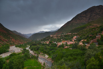 Fototapeta na wymiar Scenic View Of Atlas Mountains-Morocco