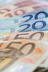 euro banknotes
