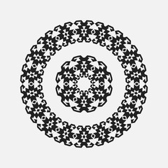 abstract drawing a circular pattern flower