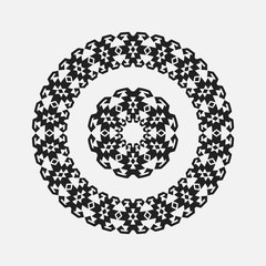 abstract drawing a circular pattern flower
