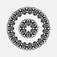 abstract drawing a circular pattern flower