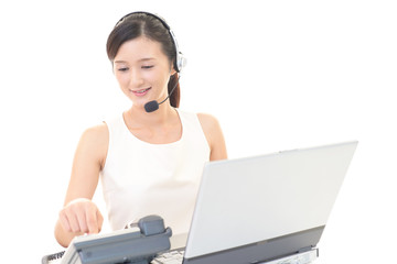 笑顔のオペレーター