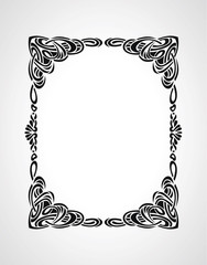Vintage photo frame border