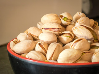 Pistachios in a bowl