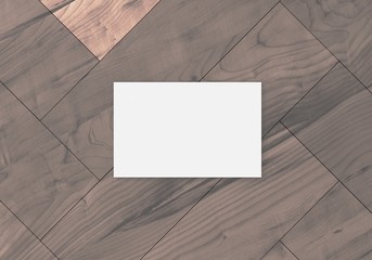 Visitenkarte auf Holz Hintergrund