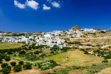 Fototapeta na wymiar Traditional Cycladic village, Plaka village, Milos island, Cyclades, Greece.