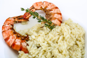 Risotto with prawn