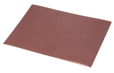 Sand paper isolated on white